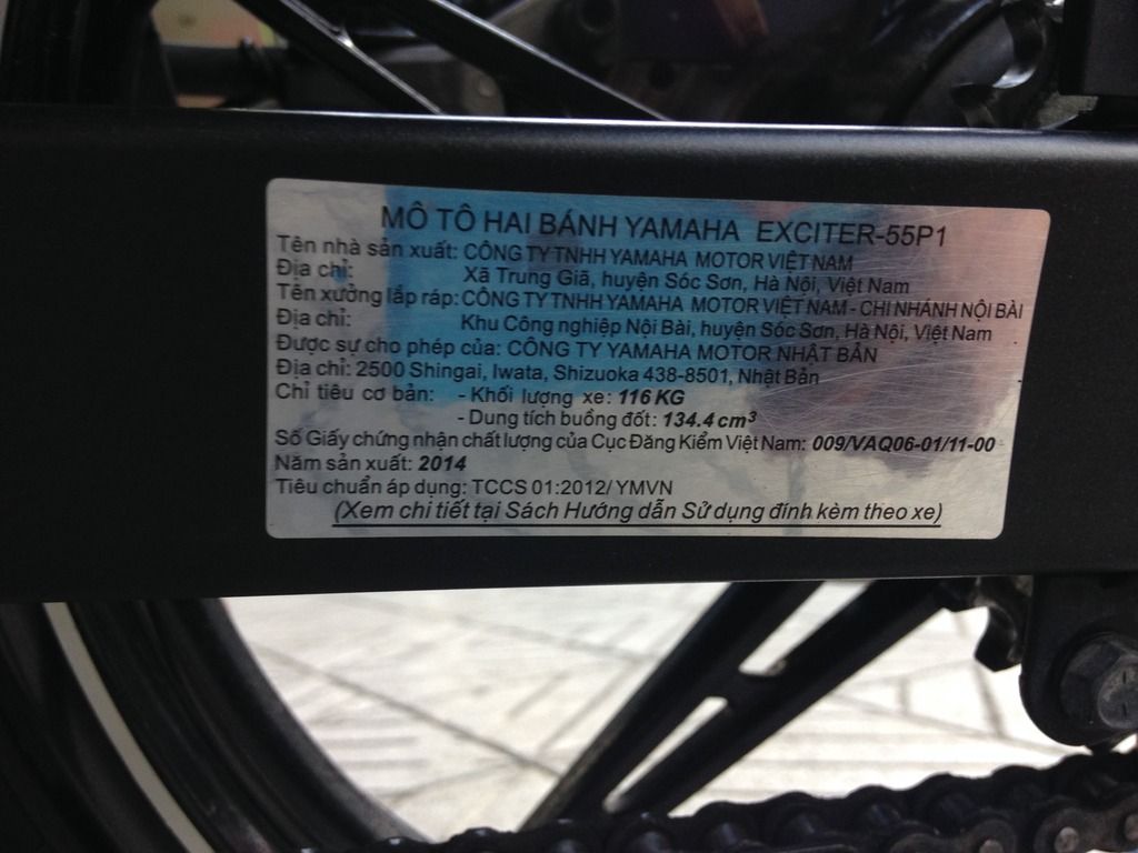 Yamaha Excietr xanh GP 135 Odo 10.XXX dk 2014 ngay chủ cần bán! - 10