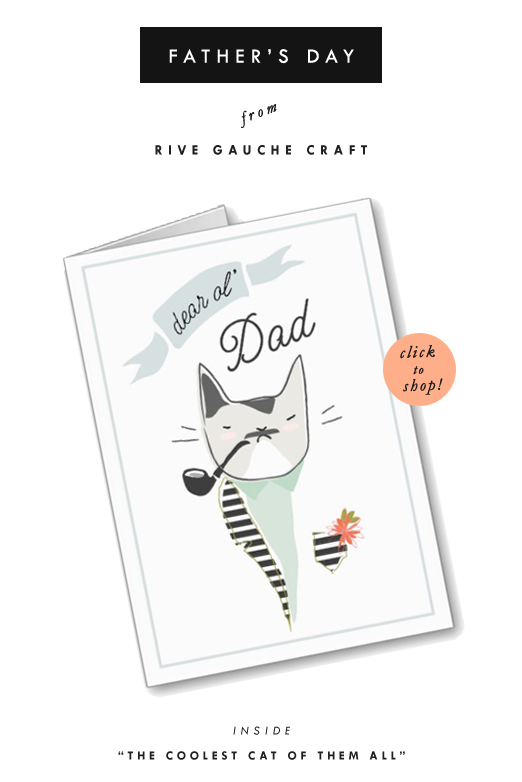 A Jazzy Card for Father's Day - "Dear Ol' Dad" / "The Coolest Cat of Them All"