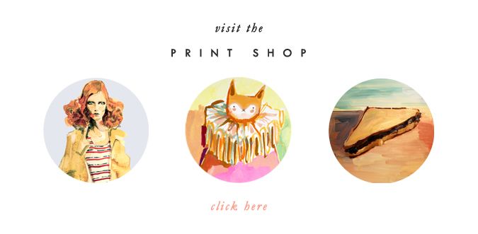fashion illustration, cat painting, sandwich oil painting, visit the print shop