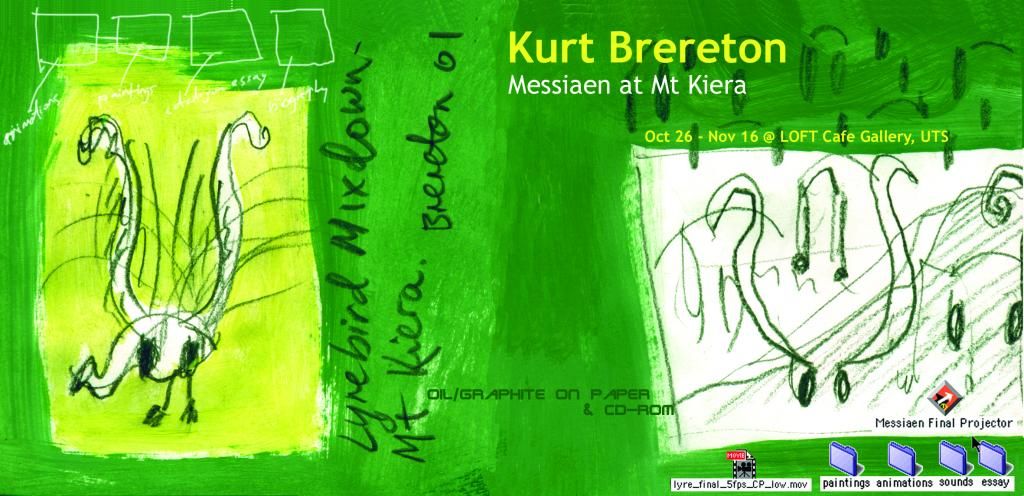 Kurt Brereton, Messiaen At Mt Kiera, poster, 2001, 