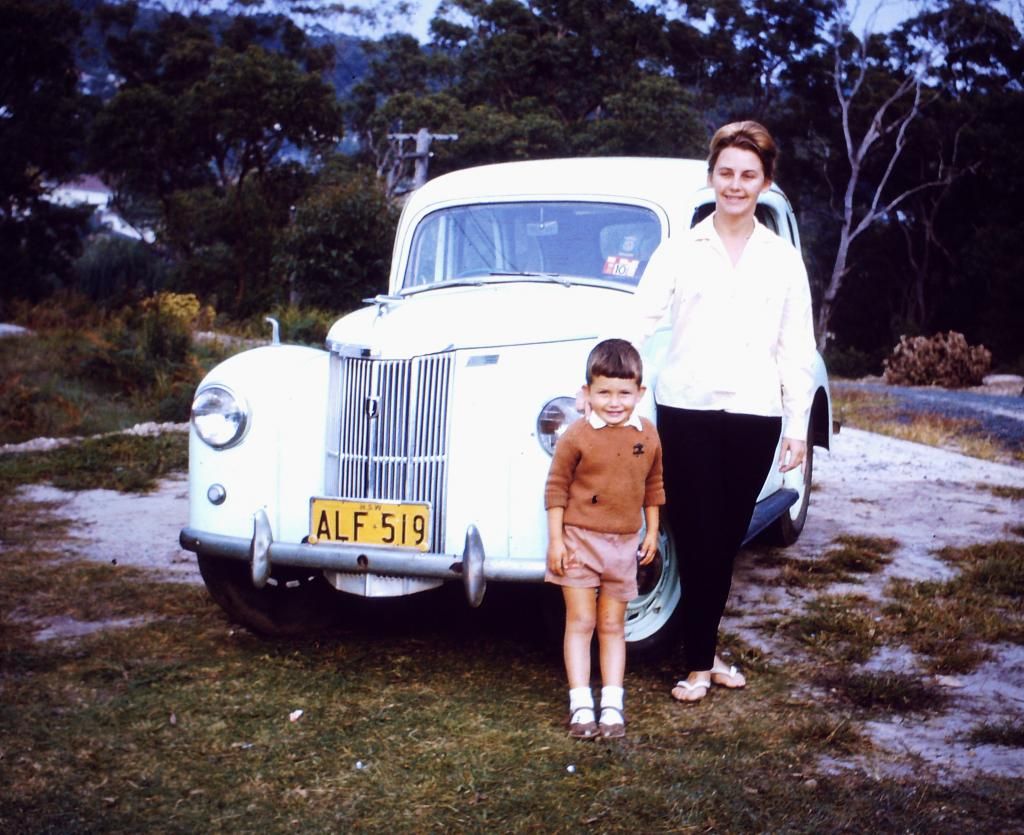 Stephen Fearnley pictured with his Mother Pat Fearnley, Bundeena NSW, circa 1966, 