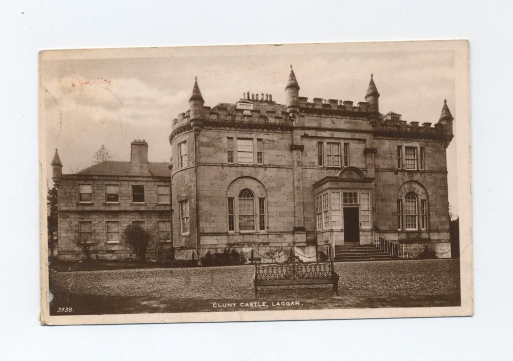 Cluny Castle Laggan Newtonmore Cairngorms 1936 Real Photograph JB White
