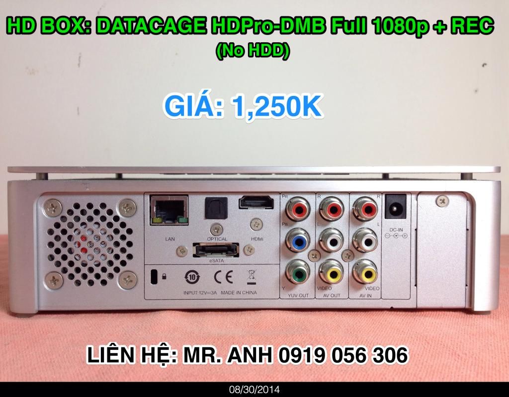 HCM - HDPro-DMB Full 1080p + Recording capability + Remote + HDMI cable - 2