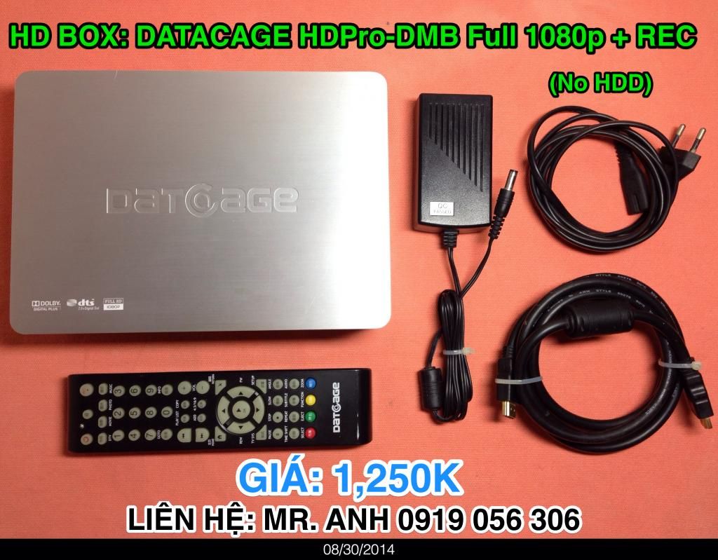 HCM - HDPro-DMB Full 1080p + Recording capability + Remote + HDMI cable