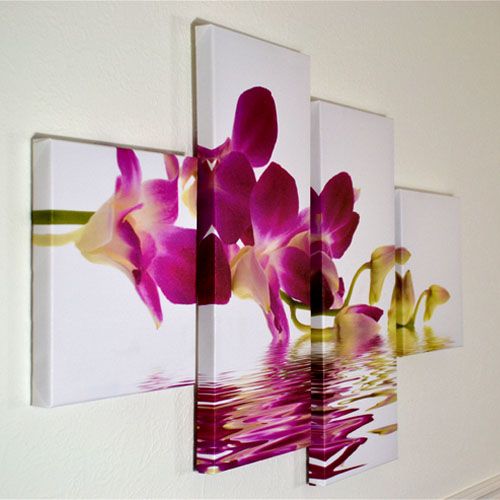 4 PIECE LARGE CANVAS PICTURE STAGGERED WALL ART MULTI SPLIT PANEL