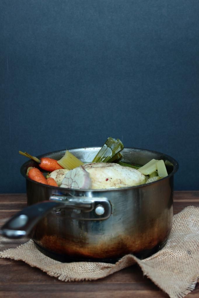Chicken stock pot with herb dumplings Figs & Pigs