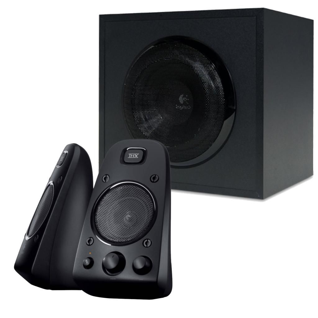 Logitech Z623 Speaker System 200W RMS THX RCA AUX In Integrated Controls Black eBay