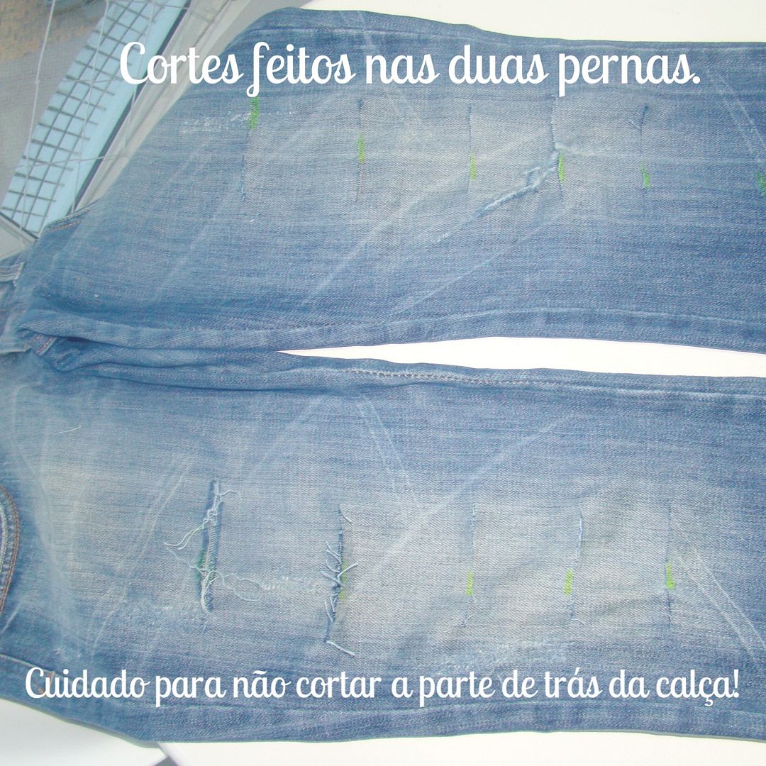 DIY Jeans destroyed