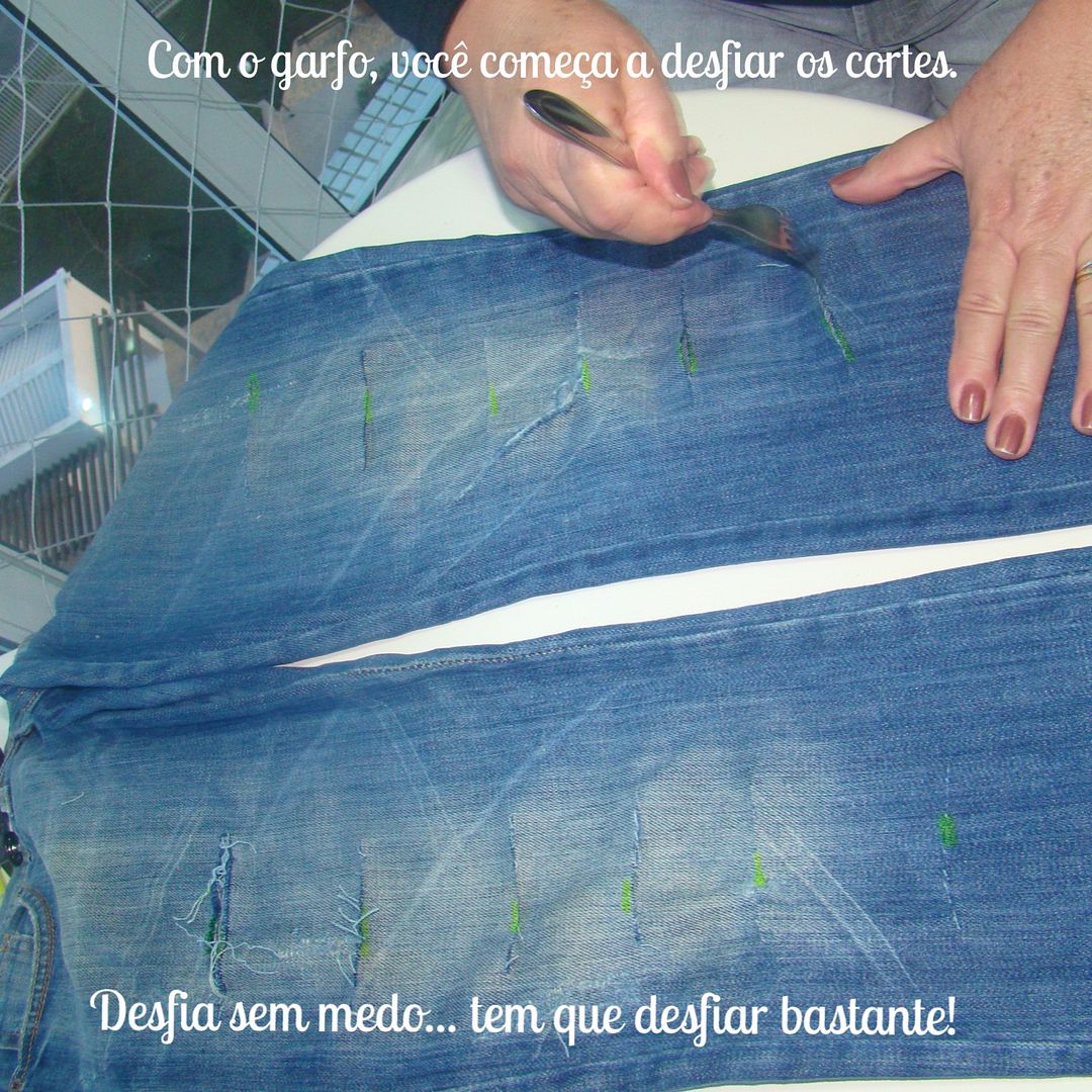 DIY Jeans destroyed