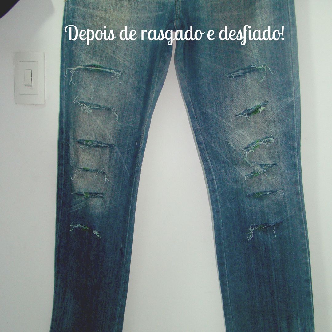 DIY Jeans destroyed