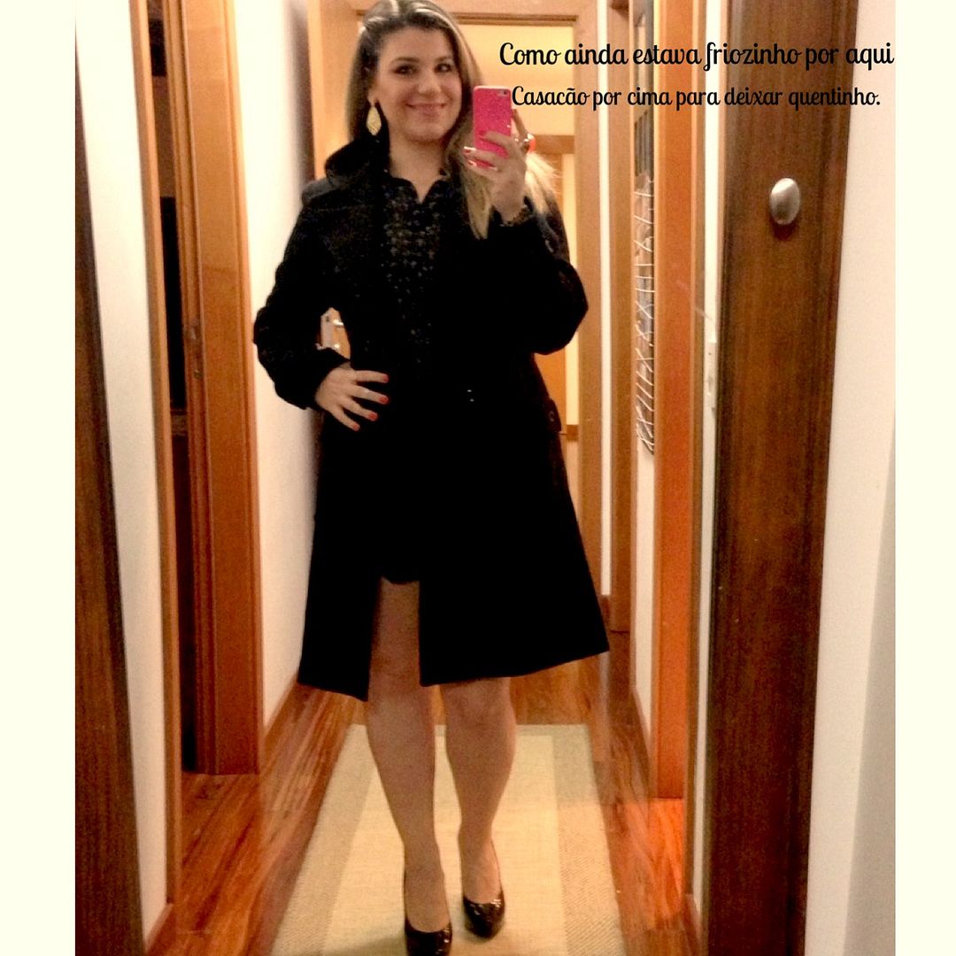 look do dia Short envelope: Squale / Camisa Cruz: Renner / Scarpin: Animale / Cluch: Rosa Choc / Mix de jóias e bijus. look bar Santa Marta
