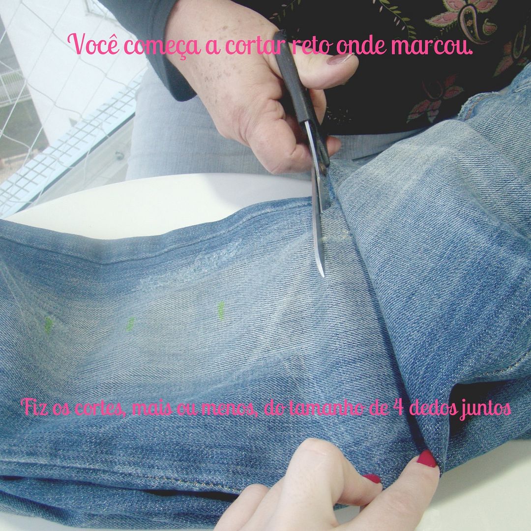DIY Jeans destroyed