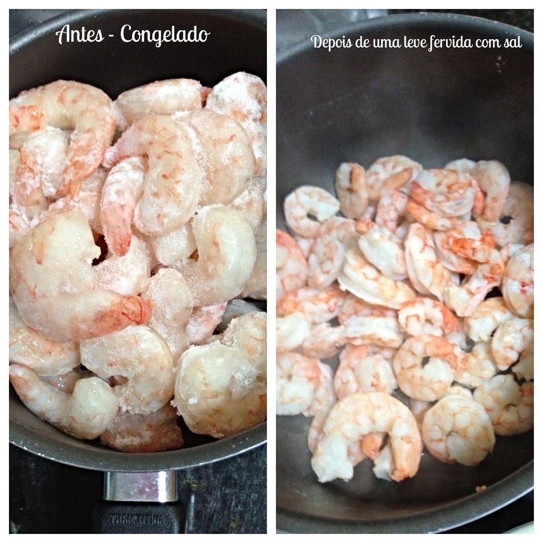 Penne ao molho bechamél com camarão